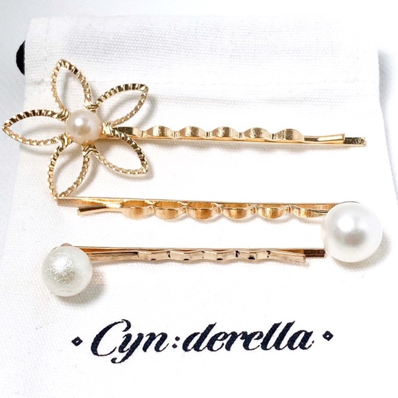 Golden Blossom Hair Clip Set - Picture 1 of 2